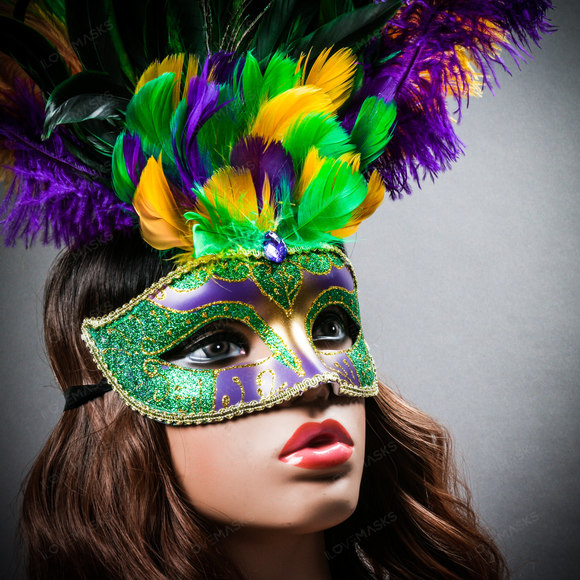 crystal mardi gras mask for sale